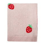 Strawberry - Organic Cotton Baby Blanket