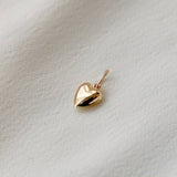 Mini Heart Charm: Gold
