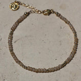 Sunstone CZ Beaded Bracelet