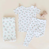 Bamboo Short Sleeve Pajama Set || Strawberries