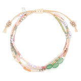 Mixed Media Bracelet - Optimism/Green Aventurine/Silver