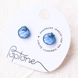 Cute Blueberry Fruit Stud Earrings