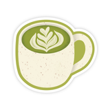 Cozy Matcha Latte - Vinyl Sticker