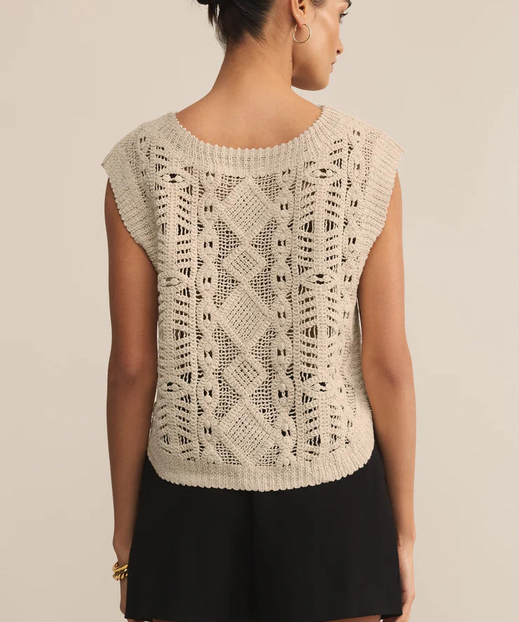 Baroque Crochet Sweater Top