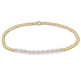 gold bliss pearl 3mm bracelet