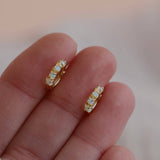 Opalite Huggies: Gold