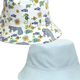 Manatee Kids Bucket Hat Reversible Style