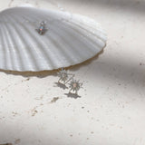 Opal Star Studs : Silver