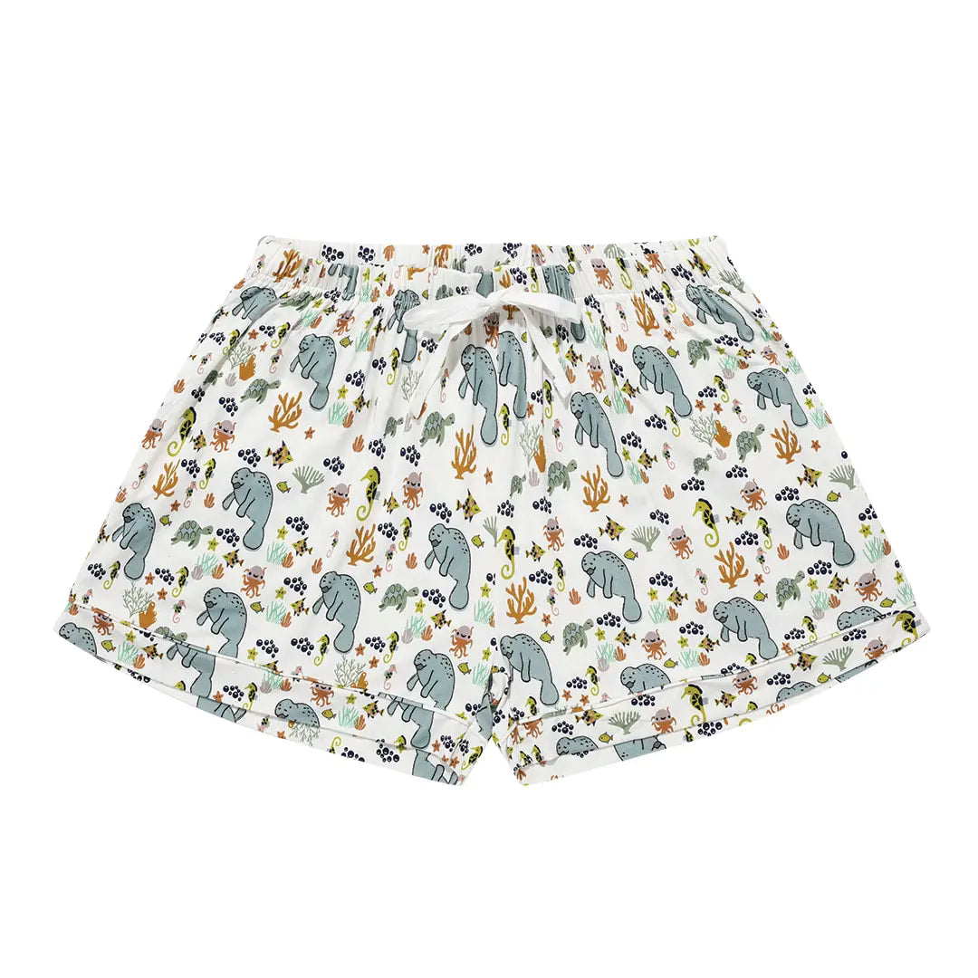 Manatee Viscose Bamboo Womens Pajama Shorts
