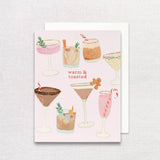 Holiday Cocktails Greeting Card
