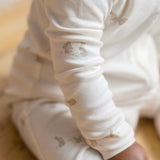 Peyton Zipper Sleeper - Bunny / Oat + Clay