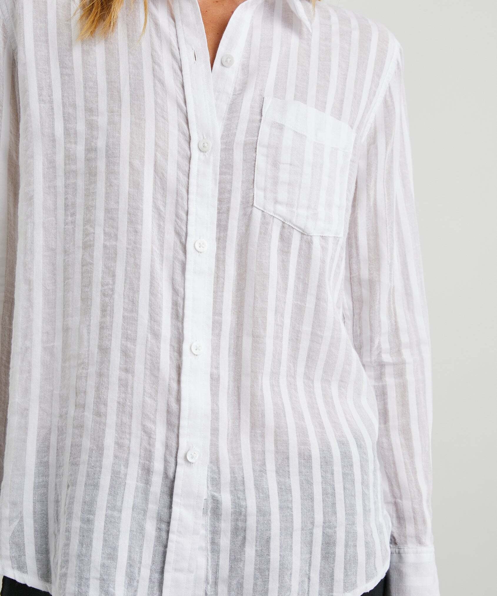 Charlie White Shadow Stripe