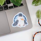 Seagull Yappin' and Snackin' - Vinyl Sticker