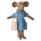 Maileg Denim Dress & Bag : Mum Mouse