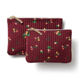 Ditsy Dahlia Quilted Pouch Set