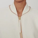 Klaudia Fleece Jacket : Egret