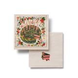 Floral Cake Cocktail Napkins