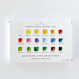 Watercolor paint set 18 colors with brush