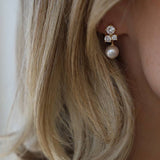 Dahlia Stud Earrings : Gold