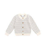 Savannah Jacquard Cardigan - Sheer Pink
