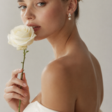Dahlia Stud Earrings : Gold