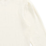 Organic Cotton Pointelle Eliane Top - Parchment