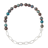 Mini Stone with Chain Stacking Bracelet