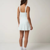 Moveknit Tank Zip Dress : Cloudwash