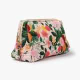 Dahlia Quilted Large Cosmetic Pouch