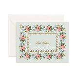 Rosa Best Wishes Card
