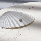 Silver Opal Star Necklace