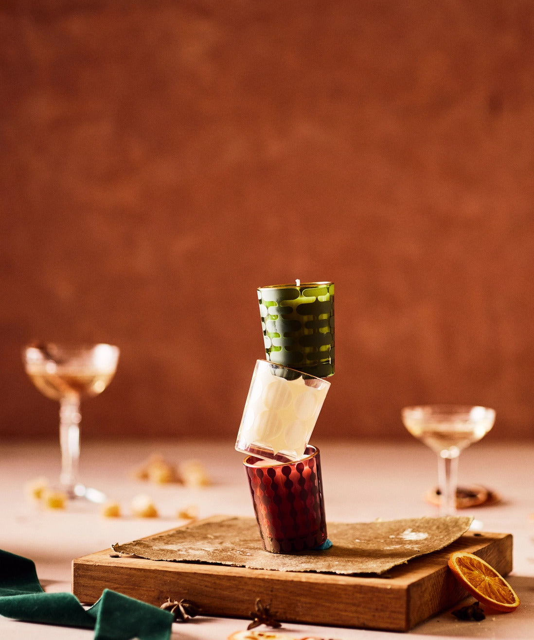 Rewined Holiday Candle Gift Set