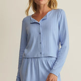 Let's Make Up Lounge Short : Ice Blue