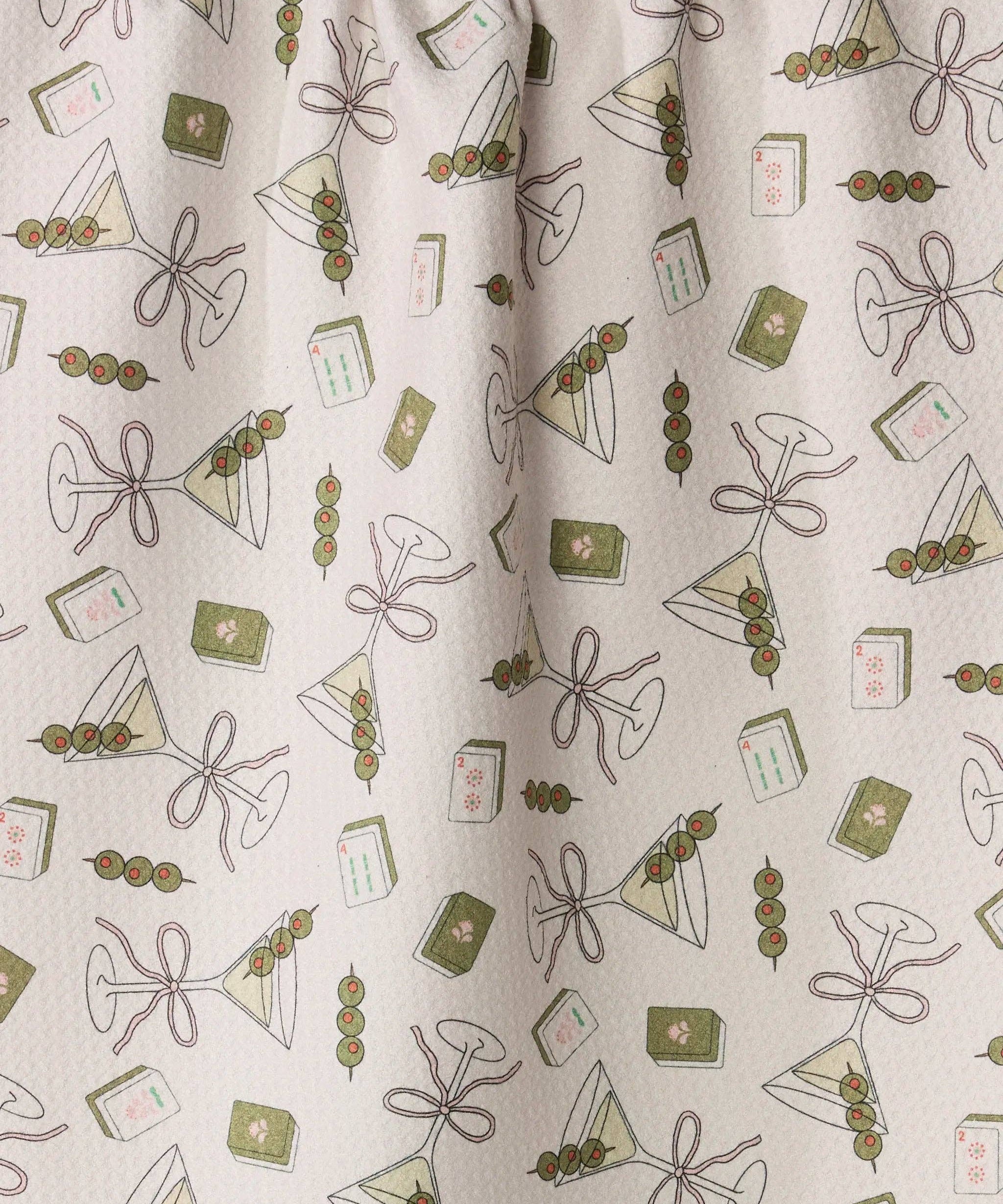 Martini Tiles Tea Towel