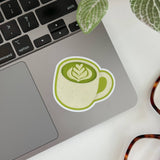 Cozy Matcha Latte - Vinyl Sticker