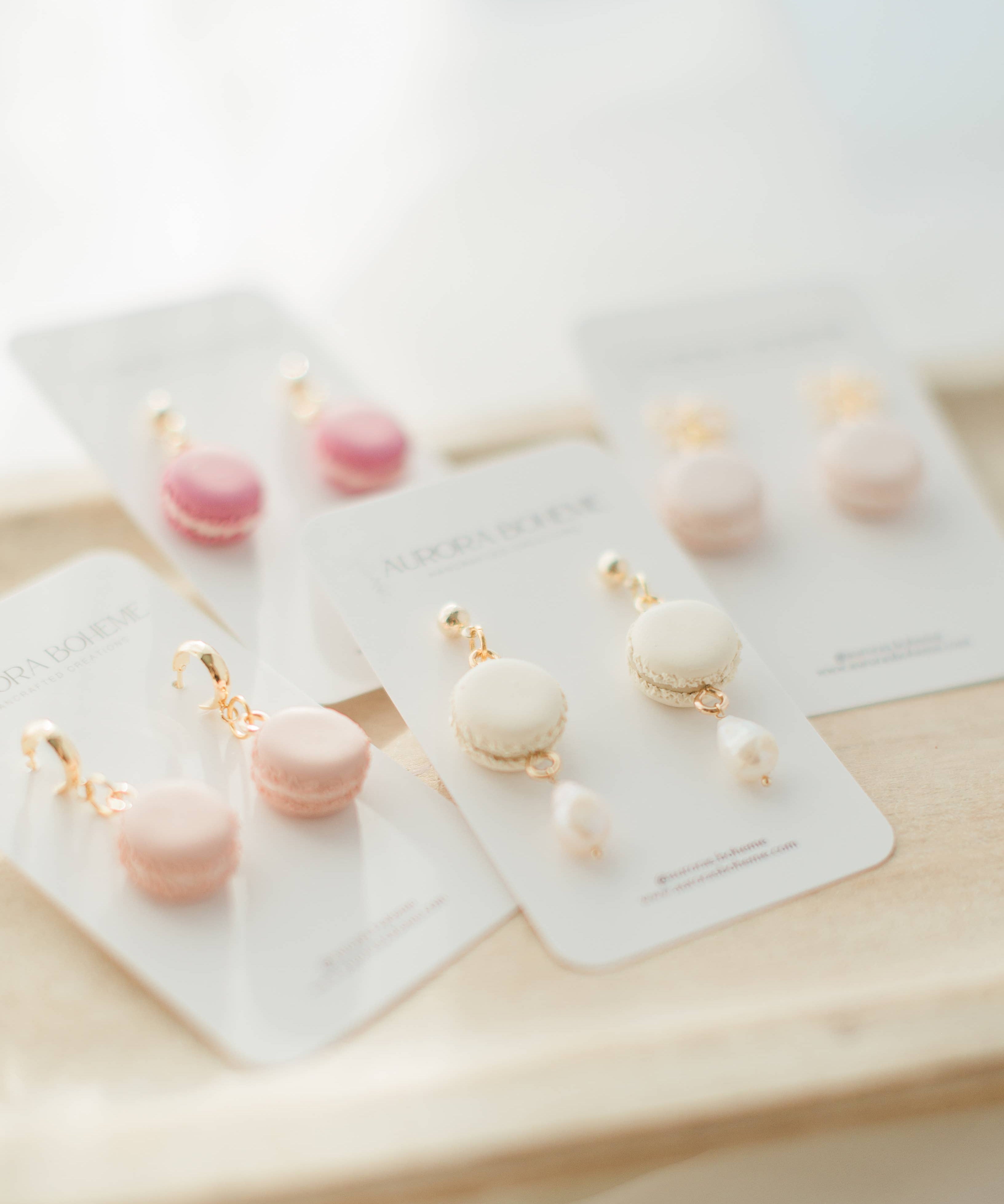 Macaron Dangles: Blush