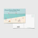 Grand Haven State Park Beach Travel Postcard