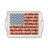 Americana Melamine Serving Platter with Handles