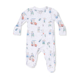 Golfing Teddy Bears - 2 Way Zipper Footie