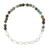 Mini Stone with Chain Stacking Bracelet