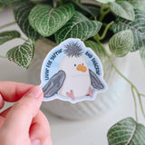 Seagull Yappin' and Snackin' - Vinyl Sticker