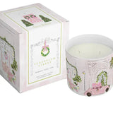 Pink Christmas House Candle- Sugar Plum Lane