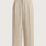 Ellison Crop Wide-Leg Pant 24" - Birch Marl