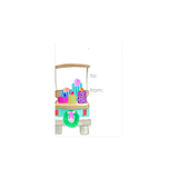 Holiday Golf Cart Gift Tags