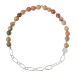 Mini Stone with Chain Stacking Bracelet