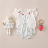 Strawberry Embroidered Cardigan