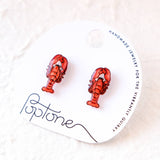 Red Lobster Stud Earrings