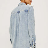 Atticus Shirt - Bleached Indigo