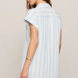 Shellbound Striped Gauze Dress