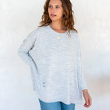 Ash Grey Catalina Crewneck in Petite